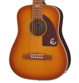 Epiphone Epiphone Lil' Tex Travel Electric/Acoustic Guitar (Faded Cherry Sunburst) Gig Bag Included