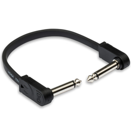 Hosa Hosa Flat Guitar Patch Cable, Molded Low-profile Right-angle to Same, 6 inch