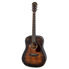 Aria Aria Delta Blues Series Dreadnought Acoustic Guitar (Muddy Brown)