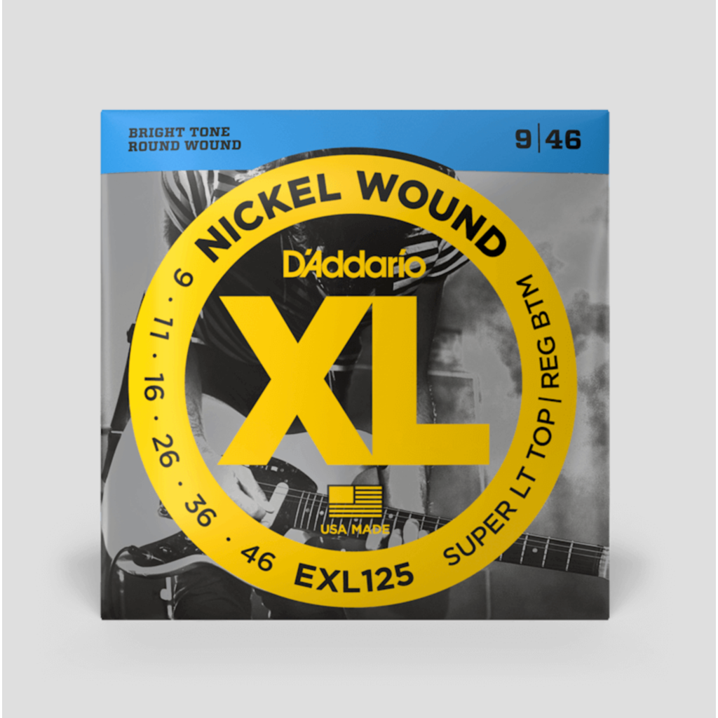 D'Addario D'Addario XL Nickel Wound 09-42 Electric Guitar Strings, Super Light Top/Regular Bottom