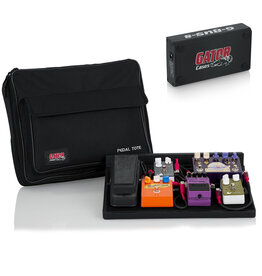 Gator Cases Gator Cases Pedal Board Tote, 16.5" x 12" with G-Bus-8 Power Supply