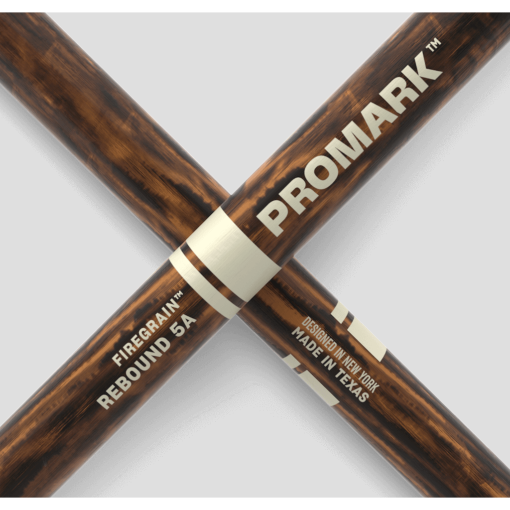 Promark ProMark Rebound 5A FireGrain Hickory Drumstick, Acorn Wood Tip