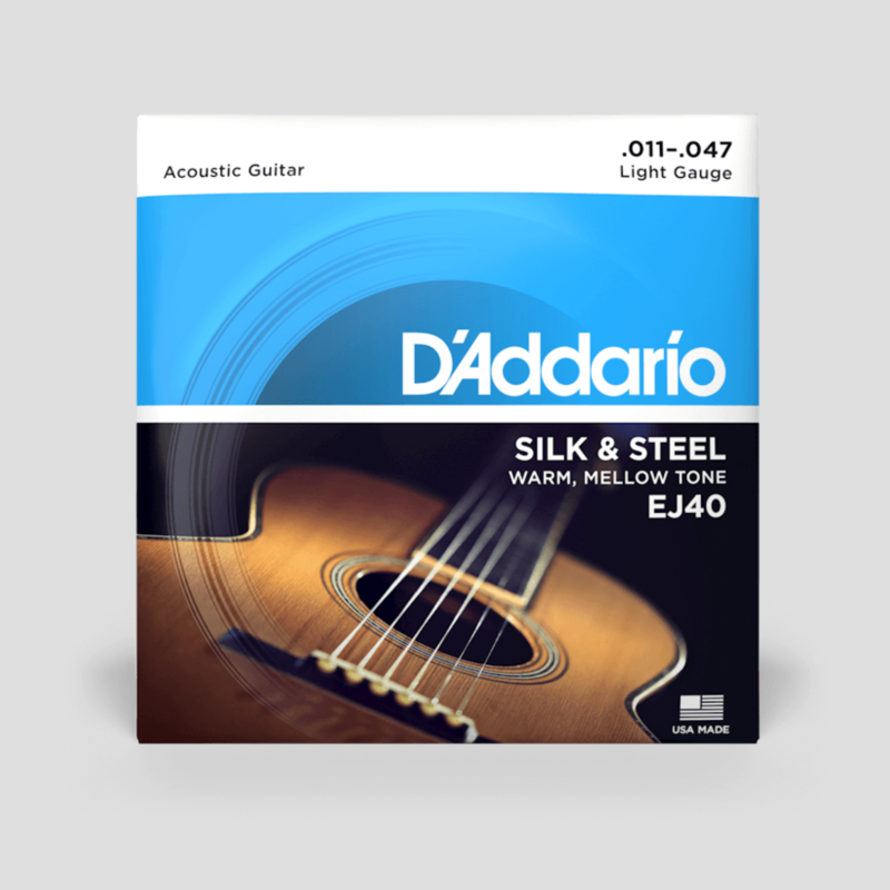 D'Addario D'Addario Silk & Steel 11-47 Light Acoustic Guitar Strings