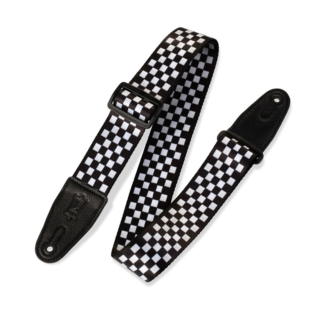 Levy's Levy's 2" Polyester Guitar Strap with Tri-Glide Adjustment, Checker Pattern