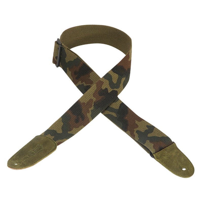 Levy's Levy's 2" Cotton Guitar Strap with Tri-glide Adjustment, Camo Pattern