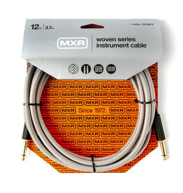 MXR MXR 12ft Pro Series Woven Instrument Cable, Straight/Straight