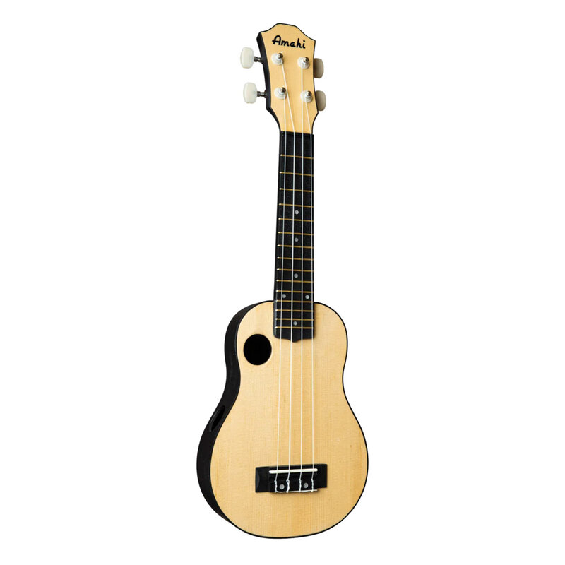 Amahi Amahi Soprano Ukulele with ABS Plastic Back & Sides, Spruce Top