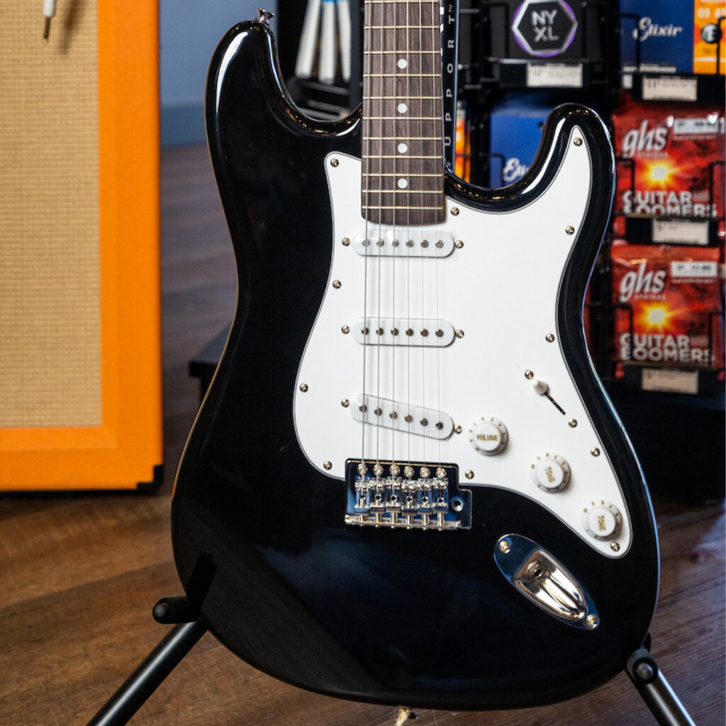 Aria Aria Pro II STG Series Electric Guitar (Black)