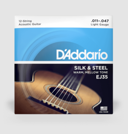 D'Addario D'Addario 11-47 Light 12-String, Silk & Steel Acoustic Guitar Strings