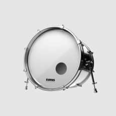 Evans Evans EQ3 Resonant Smooth White Bass Drum Head, 24"