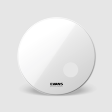 Evans Evans EQ3 Resonant Smooth White Bass Drum Head, 20"
