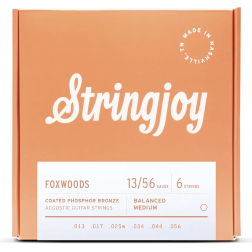 Stringjoy Stringjoy Foxwoods | Medium Gauge (13-56) Coated Phosphor Bronze Acoustic Guitar Strings