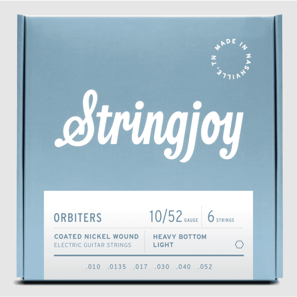 Stringjoy Stringjoy Orbiters | Heavy Bottom Light Gauge (10-52) Coated Nickel Wound Electric Guitar Strings