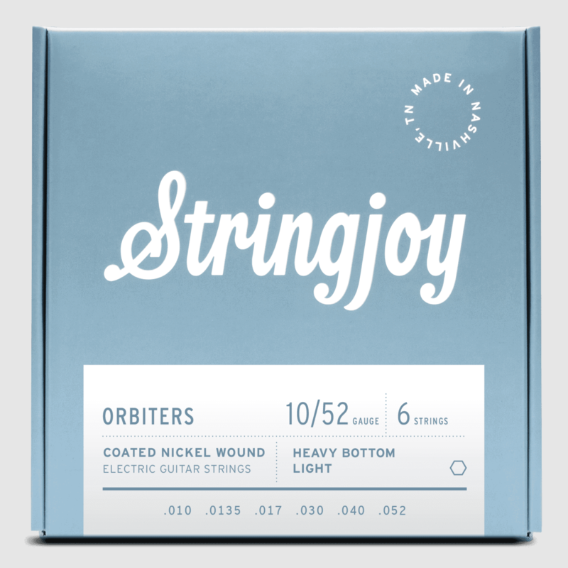 Stringjoy Stringjoy Orbiters | Heavy Bottom Light Gauge (10-52) Coated Nickel Wound Electric Guitar Strings