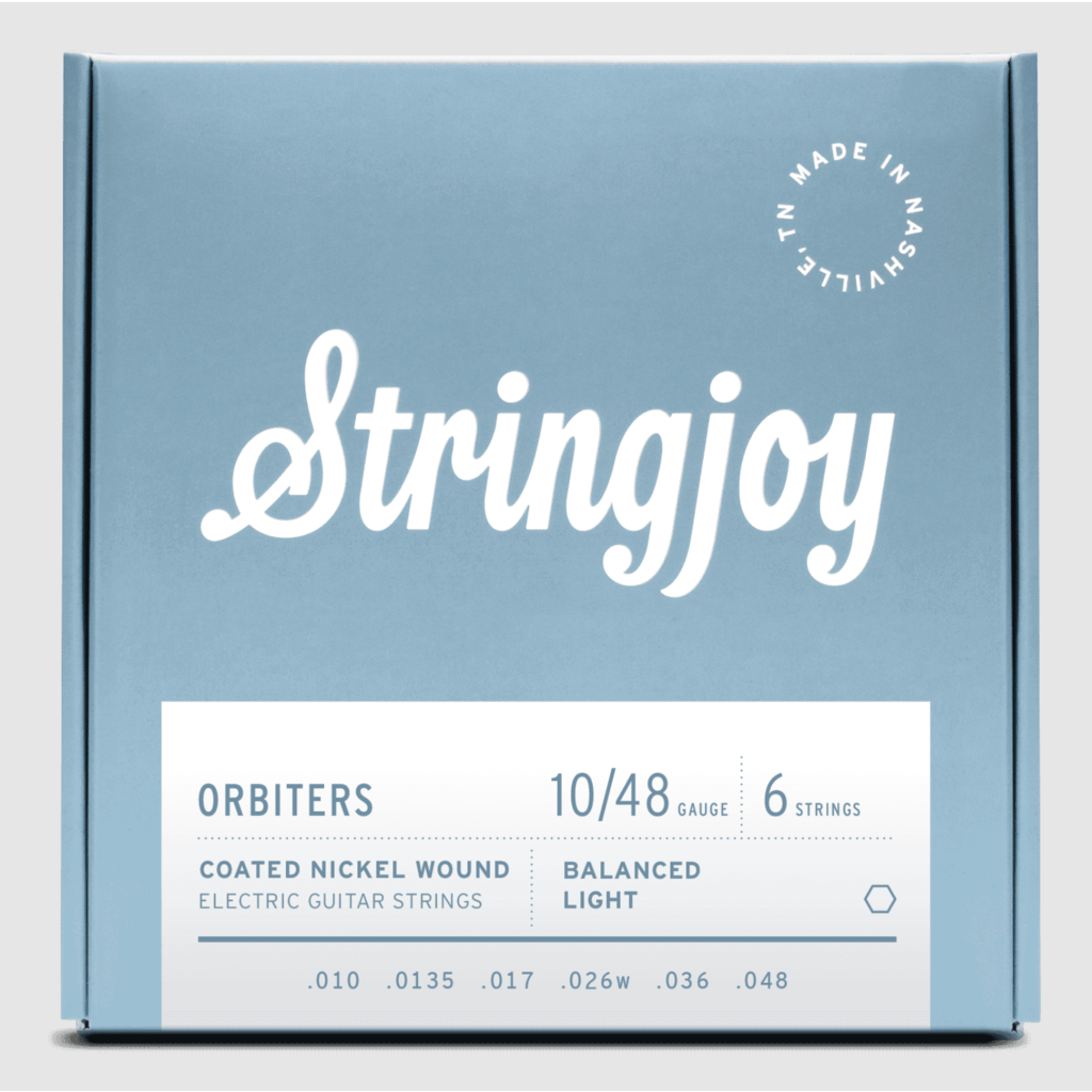 Stringjoy Stringjoy Orbiters | Balanced Light Gauge (10-48) Coated Nickel Wound Electric Guitar Strings