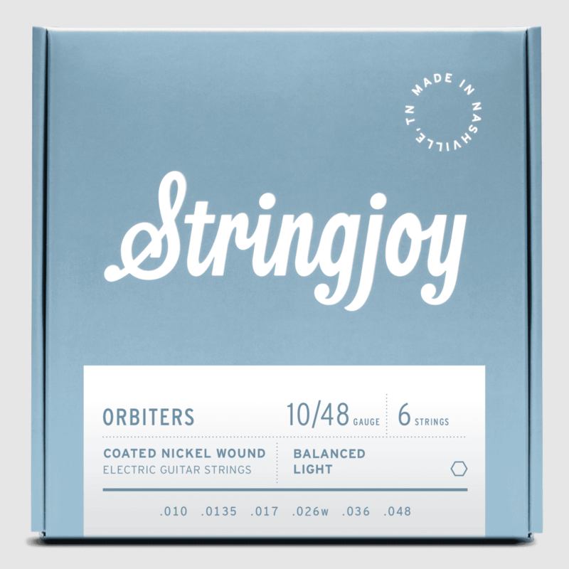 Stringjoy Stringjoy Orbiters | Balanced Light Gauge (10-48) Coated Nickel Wound Electric Guitar Strings