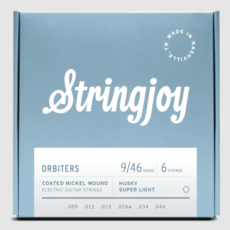 Stringjoy Stringjoy Orbiters | Husky Super Light Gauge (9-46) Coated Nickel Wound Electric Guitar Strings