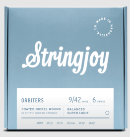 Stringjoy Stringjoy Orbiters | Balanced Super Light Gauge (9-42) Coated Nickel Wound Electric Guitar Strings
