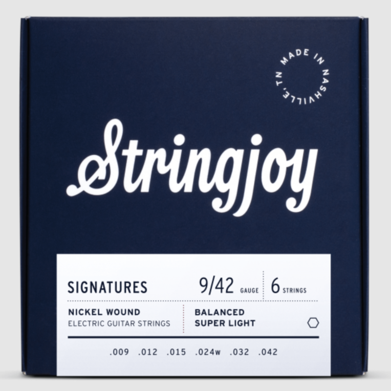 Stringjoy Stringjoy Signatures | Balanced Super Light Gauge (9-42) Nickel Wound Electric Guitar Strings