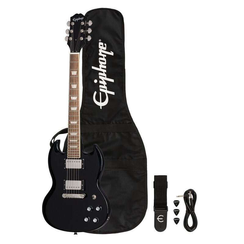 Epiphone Epiphone Power Players SG (Incl. Gig bag, Cable, Picks) - Dark Matter Ebony