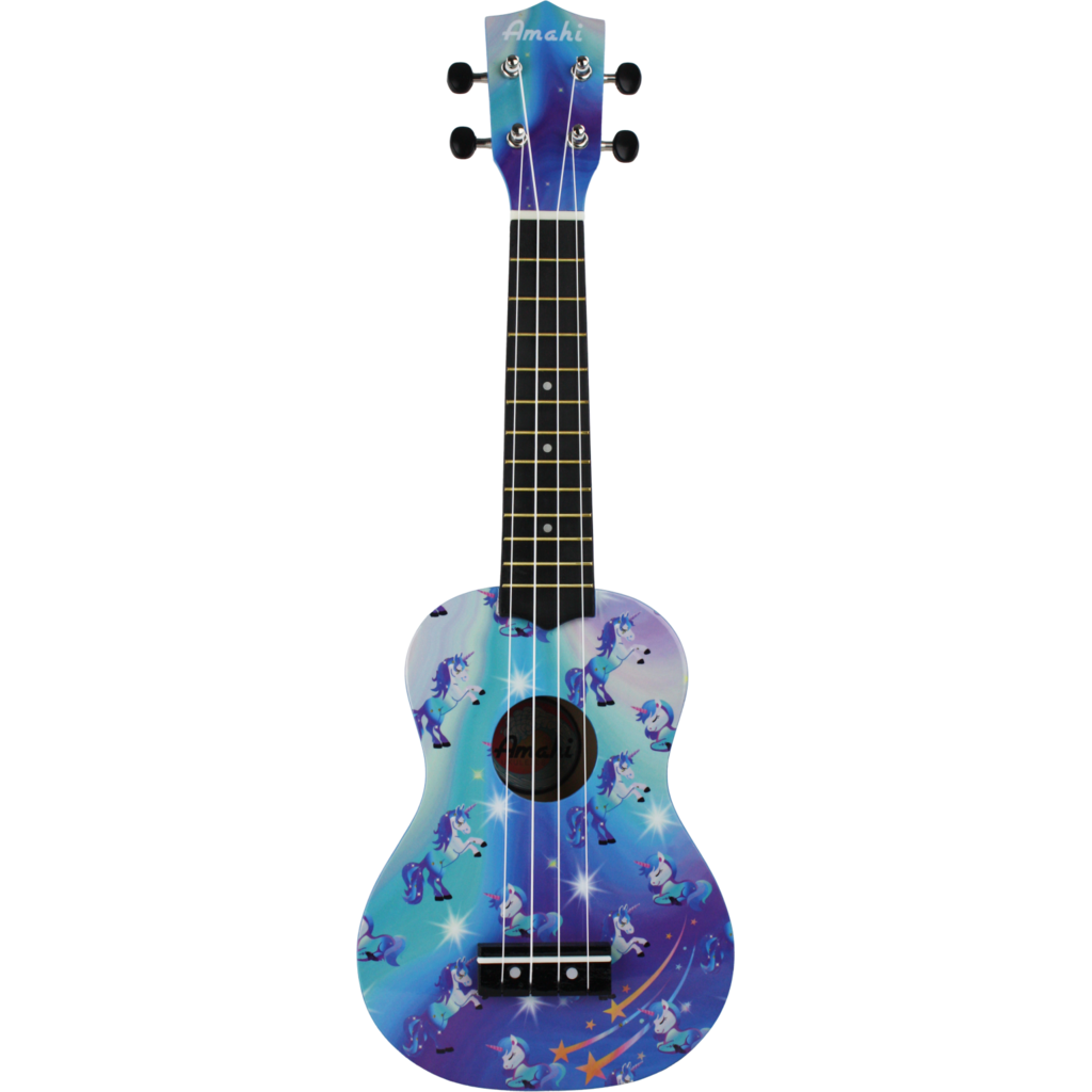 Amahi Amahi Unicorn Dreams Ukulele, Soprano (Gloss Finish)