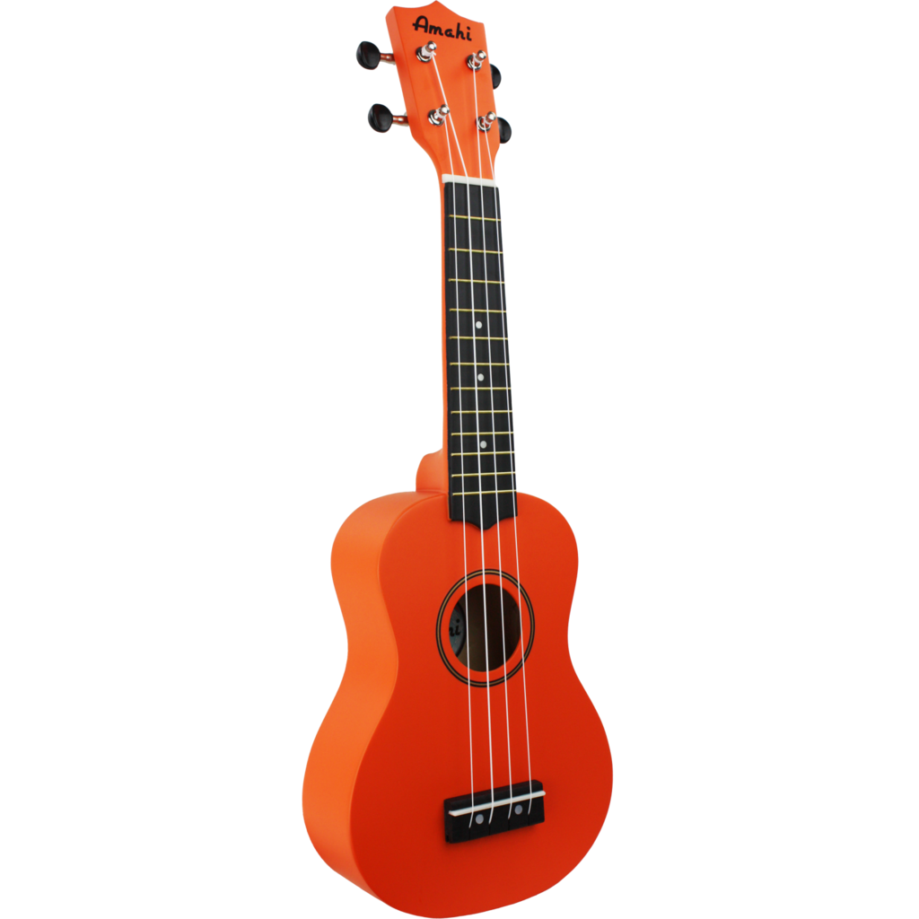 Amahi Amahi Bright Tangerine Ukulele, Soprano