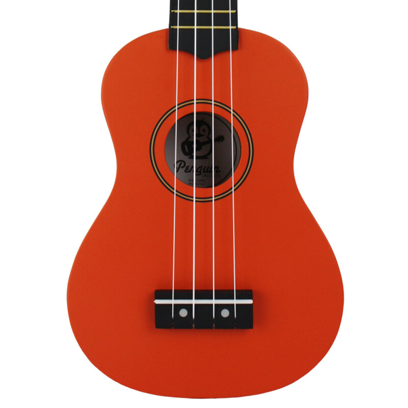 Amahi Amahi Penguin Tropical Sunset Orange Ukulele, Soprano