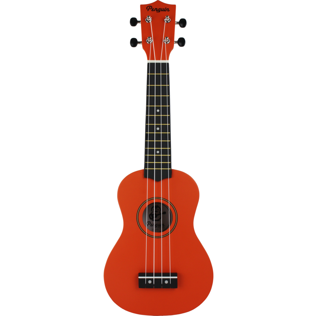 Amahi Amahi Penguin Tropical Sunset Orange Ukulele, Soprano