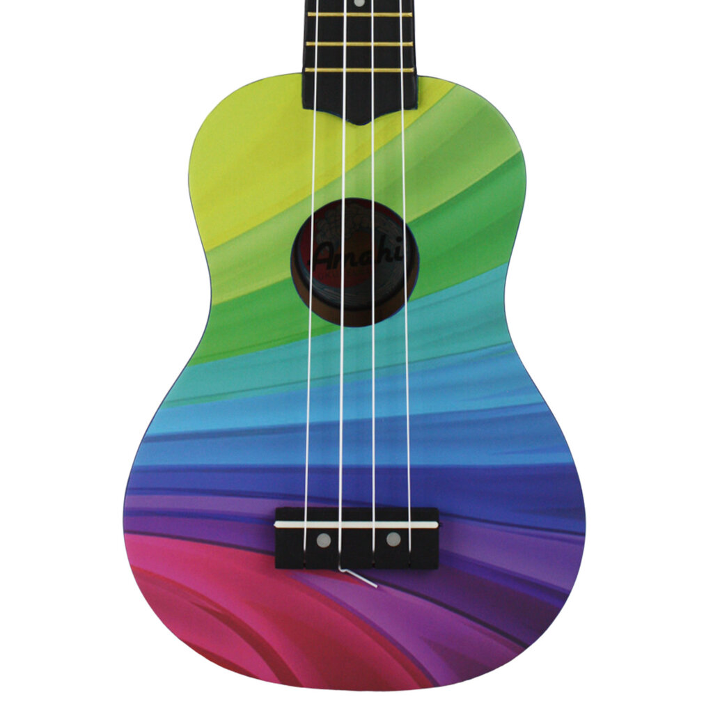 Amahi Amahi Wavy Rainbow Ukulele, Soprano