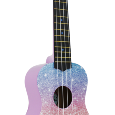 Amahi Amahi Rainbow Glitter Ukulele, Soprano (Gloss Finish)