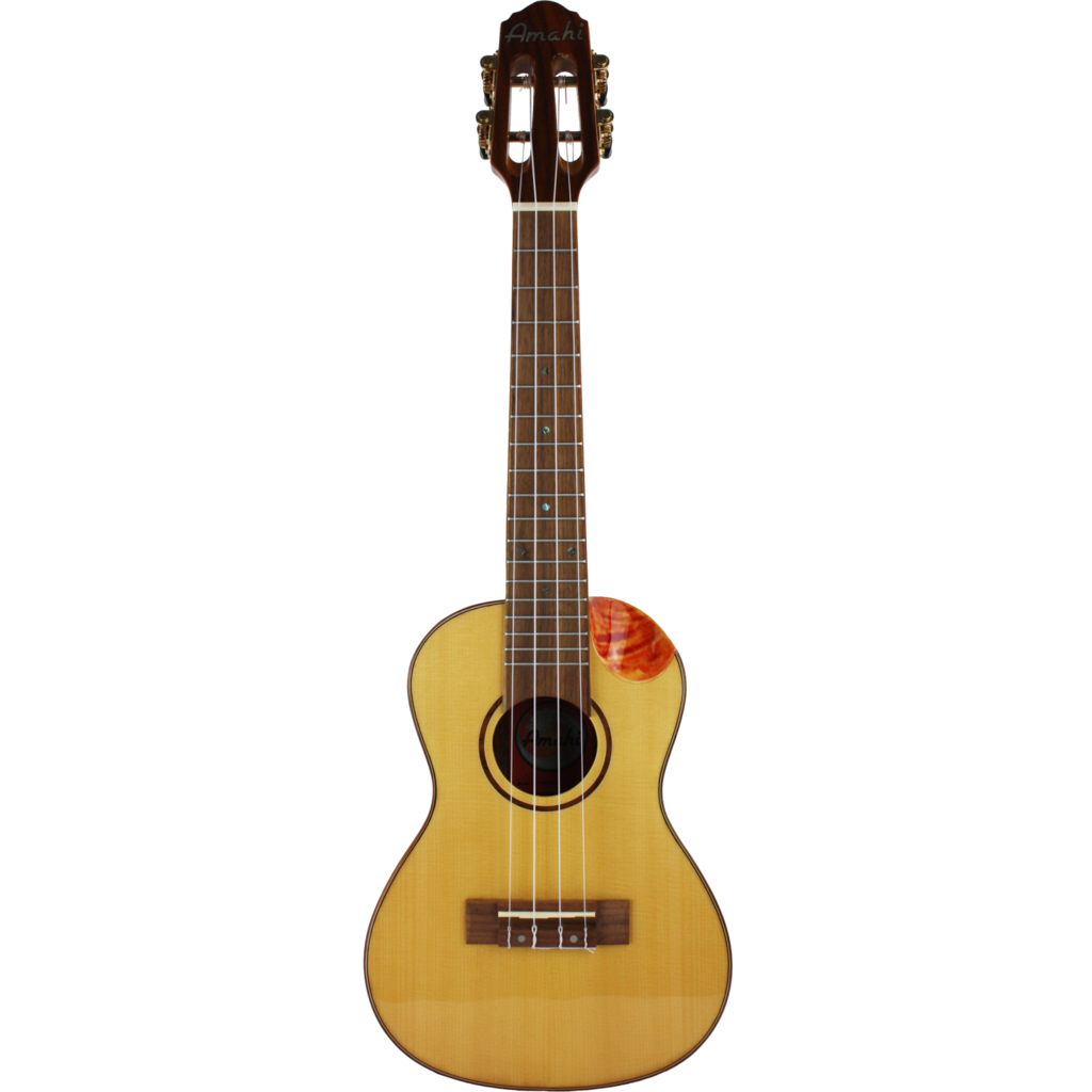 Amahi Amahi Concert Ukulele with Solid Spruce Top, Scallop Cutaway