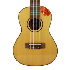 Amahi Amahi Concert Ukulele with Solid Spruce Top, Scallop Cutaway, and EQ
