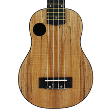 Amahi Amahi Spalted Maple Top Soprano Ukulele with ABS Plastic Back & Sides