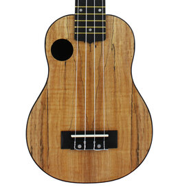 Amahi Amahi Spalted Maple Top Soprano Ukulele with ABS Plastic Back & Sides
