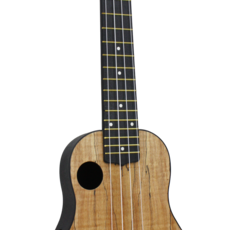Amahi Amahi Spalted Maple Top Soprano Ukulele with ABS Plastic Back & Sides