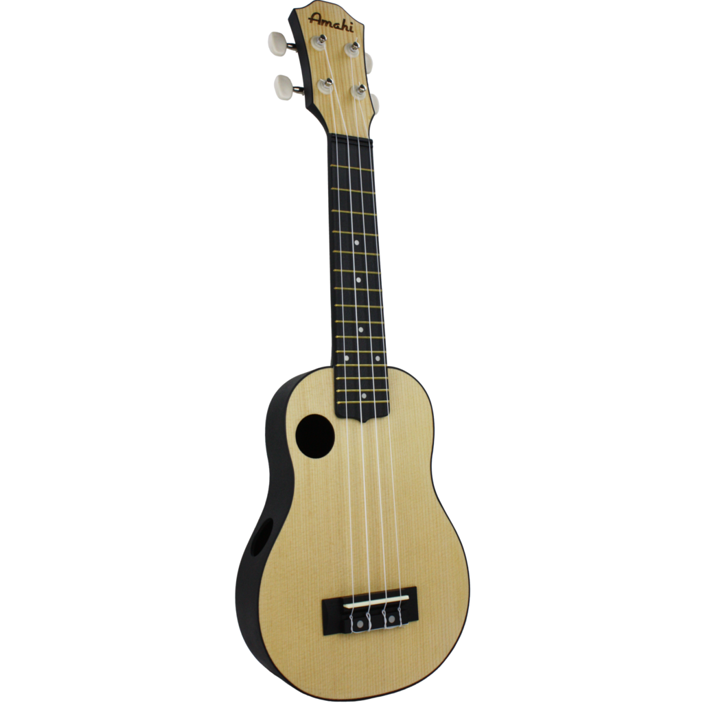 Amahi Amahi Spruce Top Soprano Ukulele with ABS Plastic Back & Sides