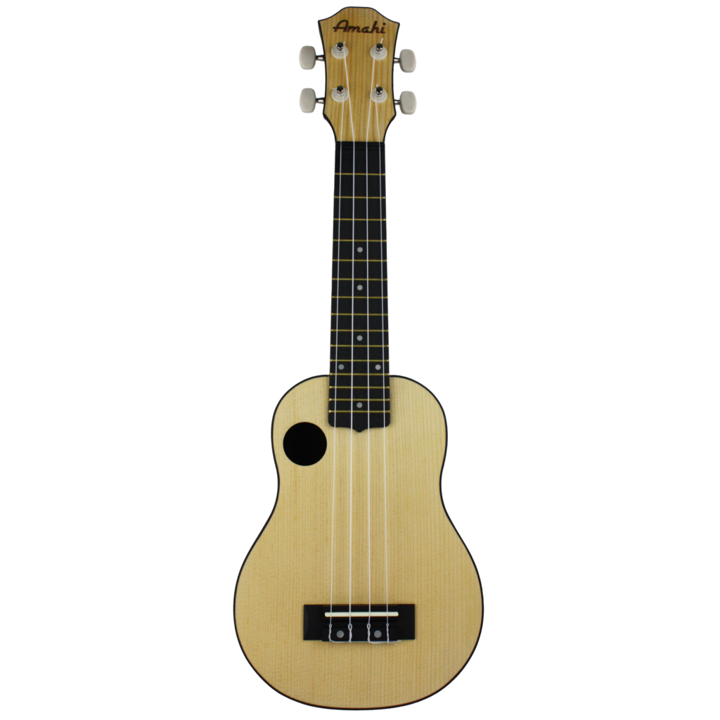 Amahi Amahi Spruce Top Soprano Ukulele with ABS Plastic Back & Sides