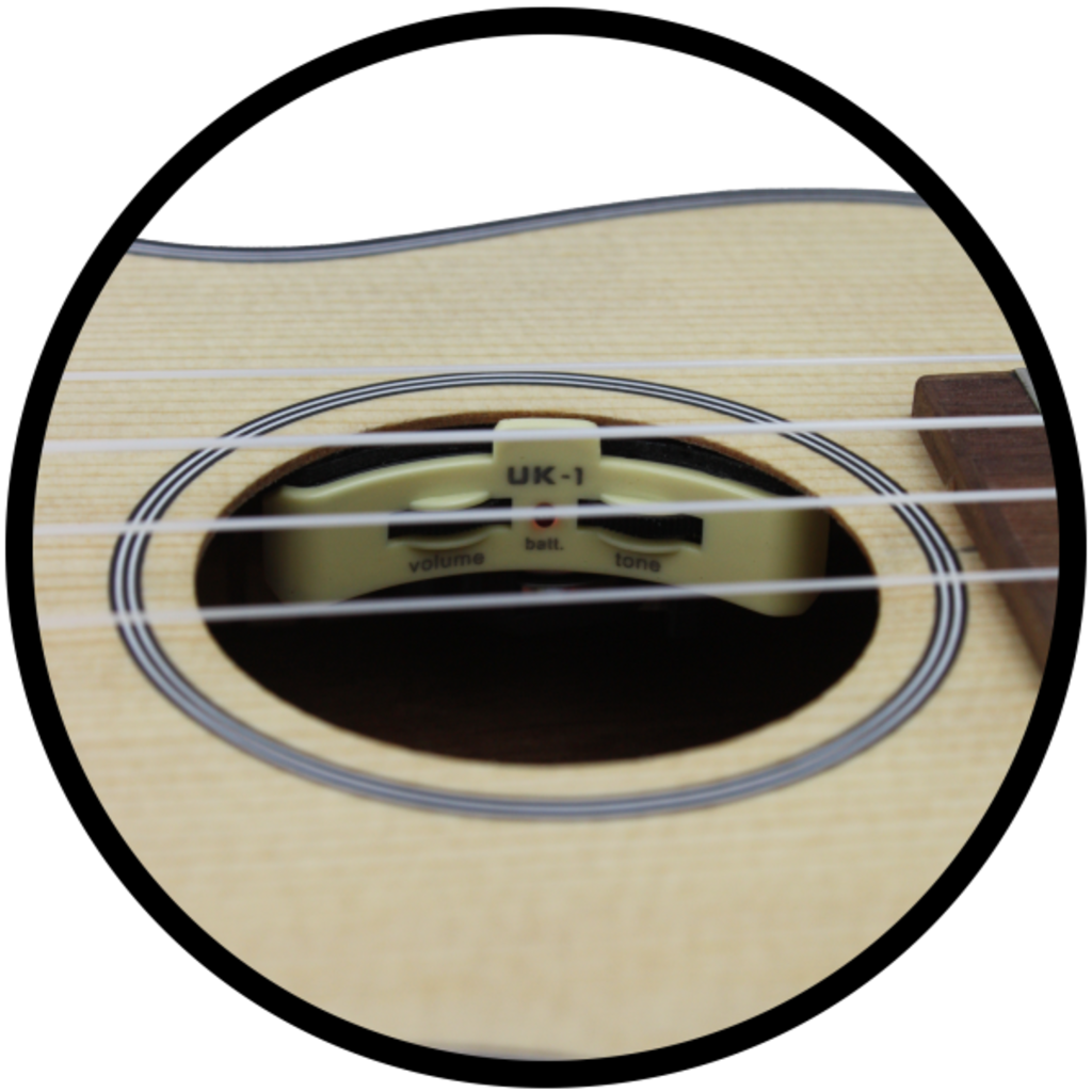 Amahi Amahi Concert Ukulele with Spruce Top, Mahogany Back & Sides, Thin Body, Cutaway