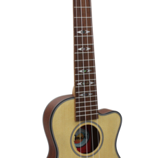 Amahi Amahi Concert Ukulele with Spruce Top, Mahogany Back & Sides, Thin Body, Cutaway