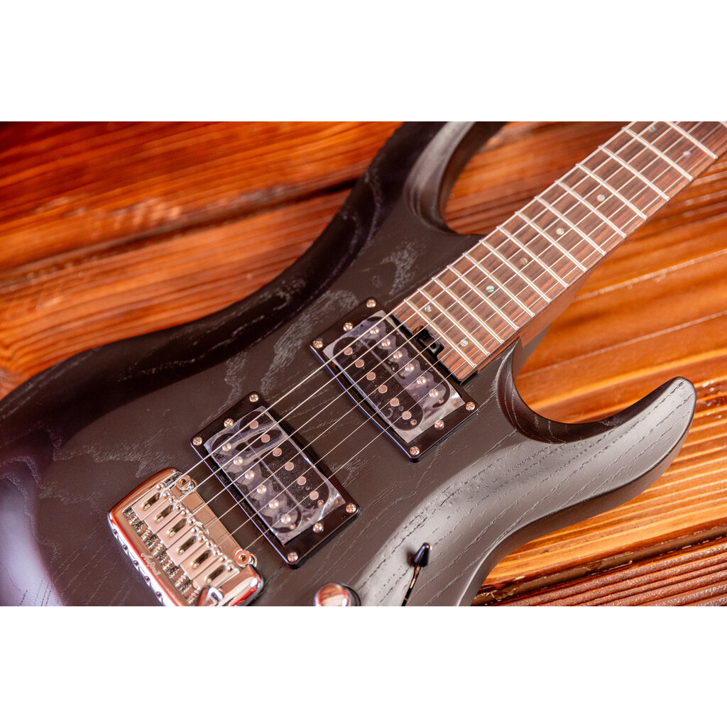 Aria Aria Pro II MAC DLX Electric Guitar, Black