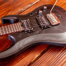 Aria Aria Pro II MAC DLX Electric Guitar, Black