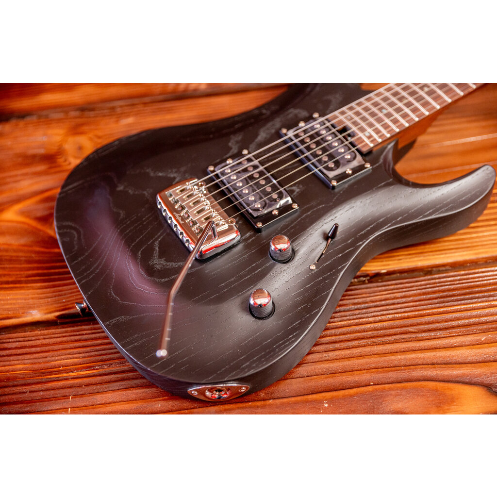 Aria Aria Pro II MAC DLX Electric Guitar, Black
