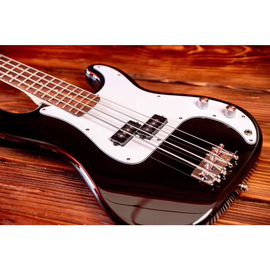Aria ARIA Pro II STB-PB Electric Bass Guitar, Black