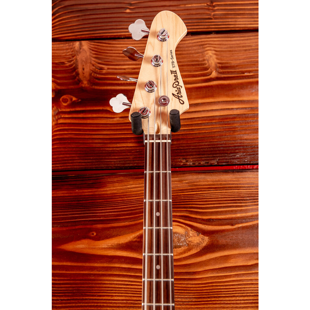 Aria ARIA Pro II STB-PB Electric Bass Guitar, Black