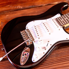 Aria Aria Pro STG Series Electric Guitar, Black (3/4 Scale)
