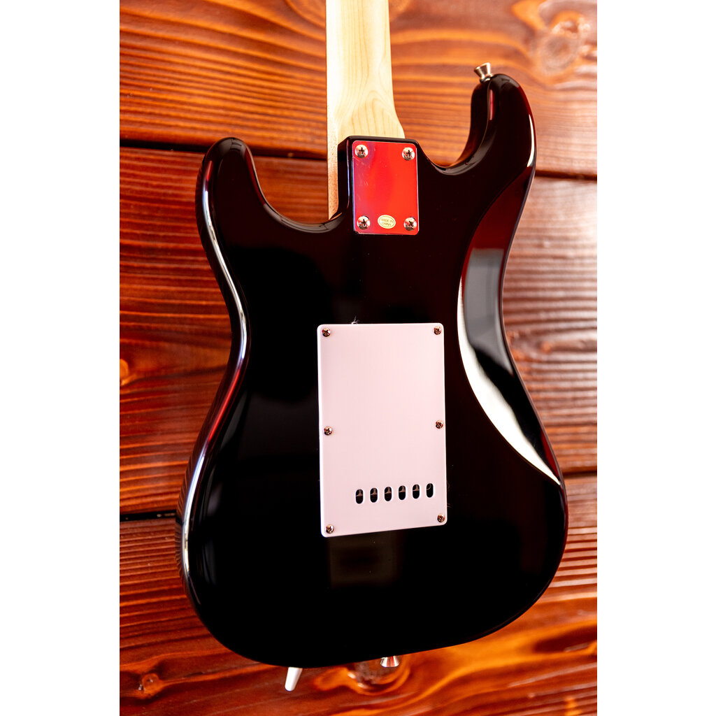 Aria Aria Pro STG Series Electric Guitar, Black (3/4 Scale)