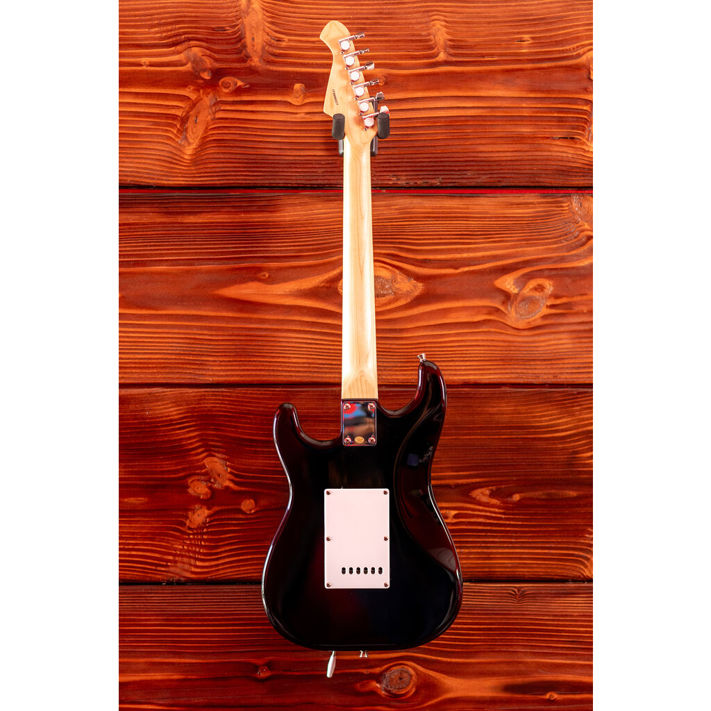 Aria Aria Pro STG Series Electric Guitar, Black (3/4 Scale)