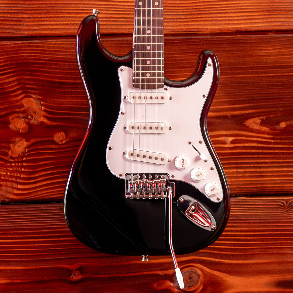 Aria Aria Pro STG Series Electric Guitar, Black (3/4 Scale)