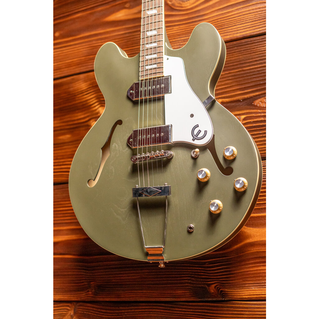 Epiphone Epiphone Casino Semi-Hollow Electric Guitar, Worn Olive Drab (In-Store Pickup Only)