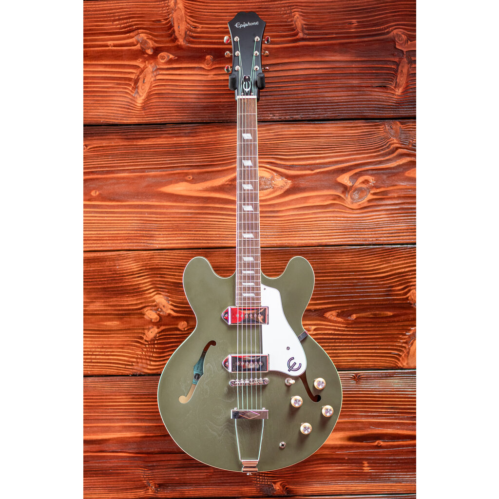 Epiphone Epiphone Casino Semi-Hollow Electric Guitar, Worn Olive Drab (In-Store Pickup Only)